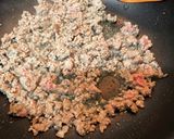 ホワイトセロリのそぼろ玉子ご飯作り方1写真