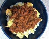 ホワイトセロリのそぼろ玉子ご飯作り方5写真