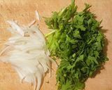 春菊と玉ねぎのチヂミ作り方1写真