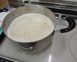ホタテと鮭のミルキー混ぜご飯(乳和食)作り方1写真