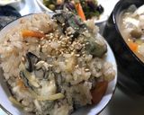 炊飯器で牡蠣ともち麦!栄養満点炊き込み飯作り方5写真