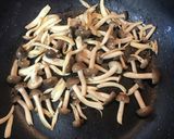 シメジと水菜の全粒粉アラビアータ作り方7写真