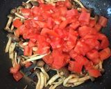 シメジと水菜の全粒粉アラビアータ作り方13写真