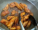 フライパンでBBQチキン作り方5写真