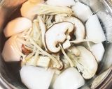 かぶときのこのとろみ中華スープ作り方2写真