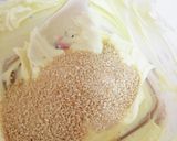 スピルリナ緑と青クリーム　オープンサンド作り方2写真