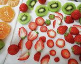 スピルリナ緑と青クリーム　オープンサンド作り方8写真