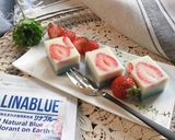 リナブルーdeブルー豆乳寒天のイチゴ盛り作り方7写真