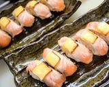 とろける味わい炙りチーズサーモン握り寿司作り方8写真