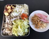 さつまいもと大豆のトマト煮込み作り方1写真