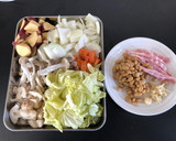 さつまいもと大豆のトマト煮込み作り方1写真