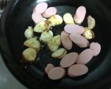 魚肉ソーセージとエリンギのケチャマヨ炒め作り方5写真