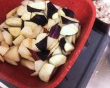 根菜☆豚バラとごぼう大根となすの煮物作り方4写真