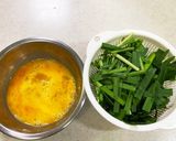 ちょと甘めニラの卵とじ（ニラ玉）作り方1写真