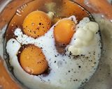 余ったパスタのオープンオムレツ作り方3写真