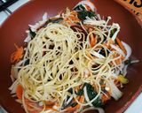 余ったパスタのオープンオムレツ作り方6写真
