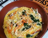 余ったパスタのオープンオムレツ作り方7写真