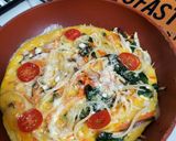 余ったパスタのオープンオムレツ作り方9写真