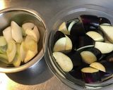 簡単　美味しい長なすと長ネギの南蛮風作り方1写真