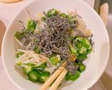 オクラともやしの塩昆布和え作り方2写真