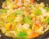 豚バラとキャベツのうま塩炒め作り方9写真