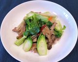 蕾菜（四川児菜）と鶏肉の炒めもの作り方5写真