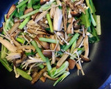 焼きサバとキノコの和風パスタ作り方2写真