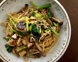 焼きサバとキノコの和風パスタ作り方5写真