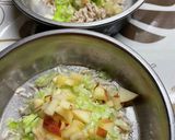 愛犬ご飯　レタス林檎の腸活チキンスープ作り方6写真