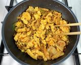 ★ご飯爆ススミ★キムチ納豆のふわたま炒め作り方5写真