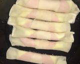 餃子の皮のハムチーズスティック作り方3写真