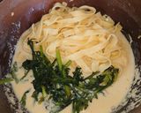 ヨウサマの減塩タラと春菊のパスタ作り方5写真