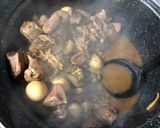 鶏のきもとウズラの卵の甘辛生姜煮作り方5写真