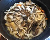 舞茸と鶏肉の玄米炊き込みご飯♪作り方4写真