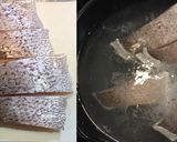 鯛と豆腐とあおさの潮煮作り方1写真