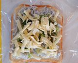 冷凍作りおきトースト★じゃこねぎチーズ作り方3写真
