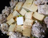鶏団子と厚揚げのチリソース煮作り方4写真