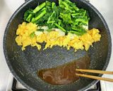 春、炒めました♪菜の花の彩りチャンプルー作り方9写真