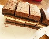 イワパレス風チョコとチーズの層ケーキ作り方24写真