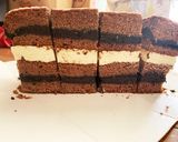 イワパレス風チョコとチーズの層ケーキ作り方22写真