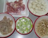 鶏と根野菜のごま味噌汁作り方1写真