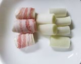 お子さんと一緒に作れるネギの肉巻き！作り方2写真