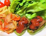 今夜のおかずはピーマンの肉詰めメイン作り方2写真