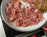 豚ひき肉そぼろ、ニラ入り餃子味。作り方3写真
