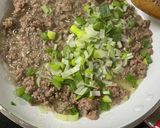 豚ひき肉そぼろ、ニラ入り餃子味。作り方7写真