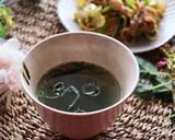 レンジで1分半！即席わかめスープ作り方2写真