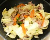 チャーハンの素で野菜あんかけうどん作り方3写真