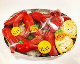 のっけ弁当(タコ再び)作り方2写真