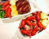 のっけ弁当(タコ再び)作り方3写真