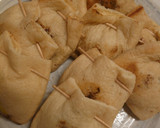 かぶの葉とじゃこの油揚げ焼き作り方6写真